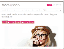 Tablet Screenshot of momsparkmedia.com